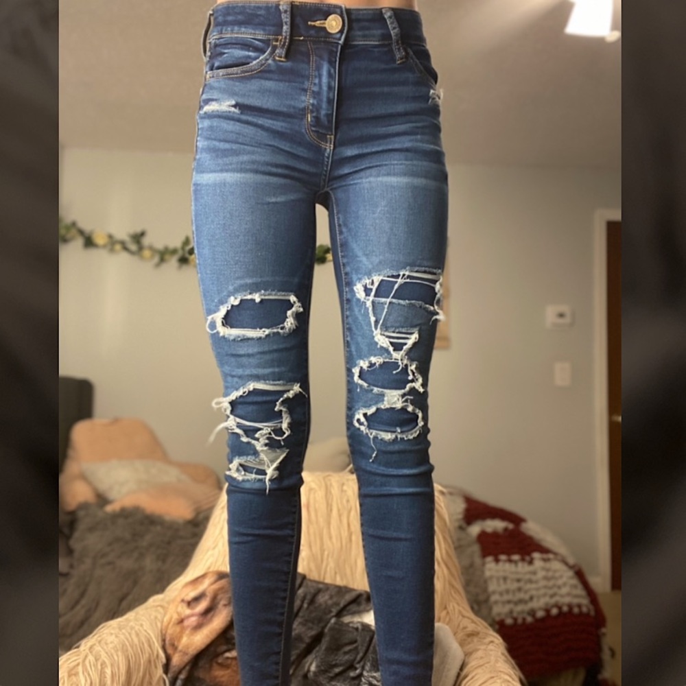 Cute Ripped Jeans from AE